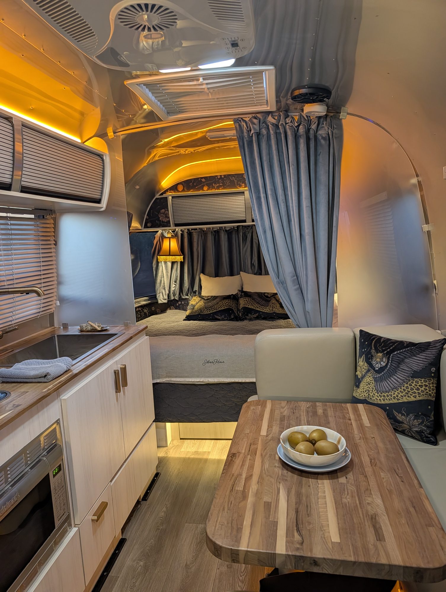 The interior, designed by Katia