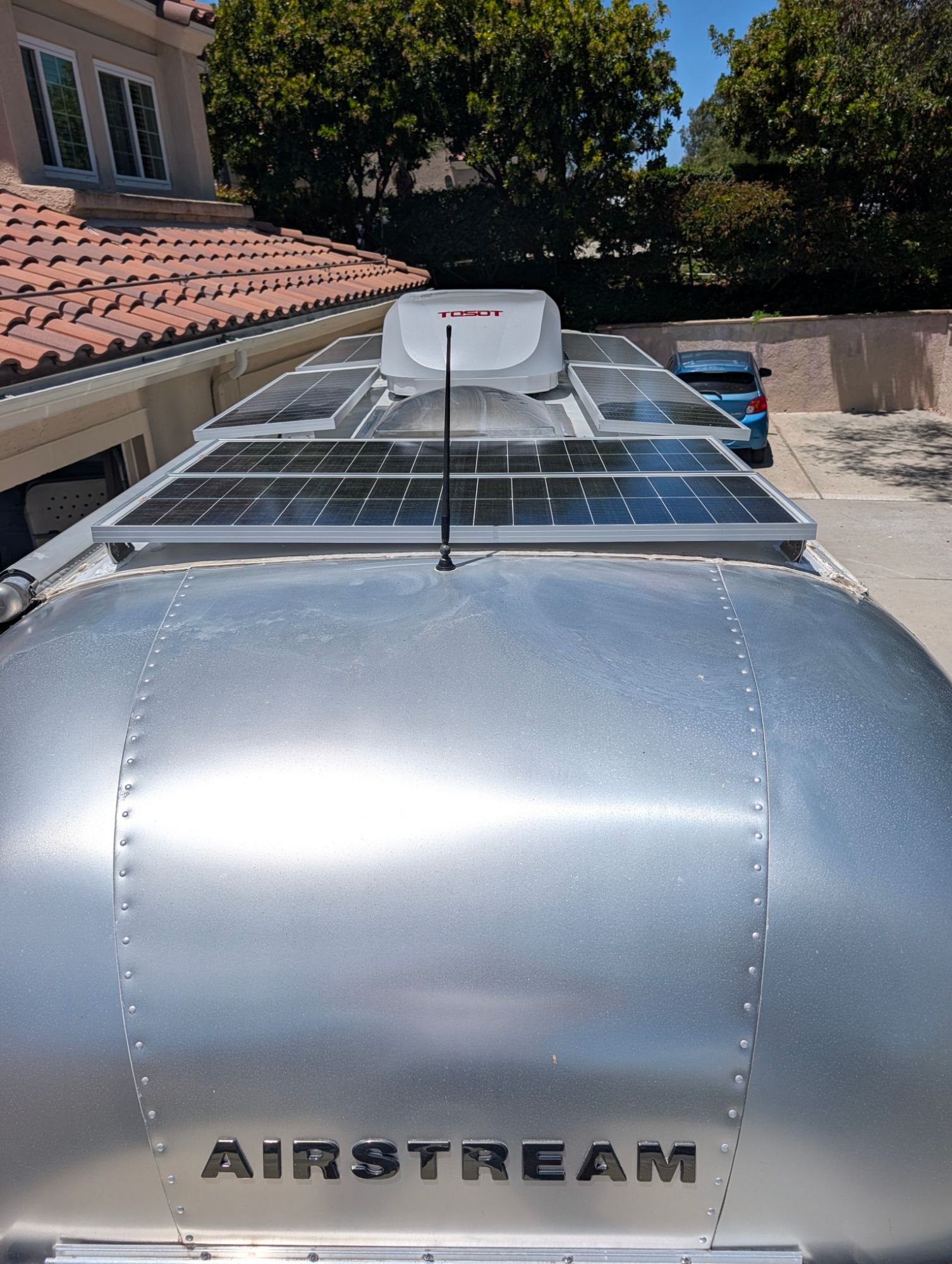 Solar array on the roof